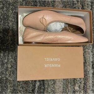 Mansur Gavriel Pink Leather Flats - Size 41 (US 10)